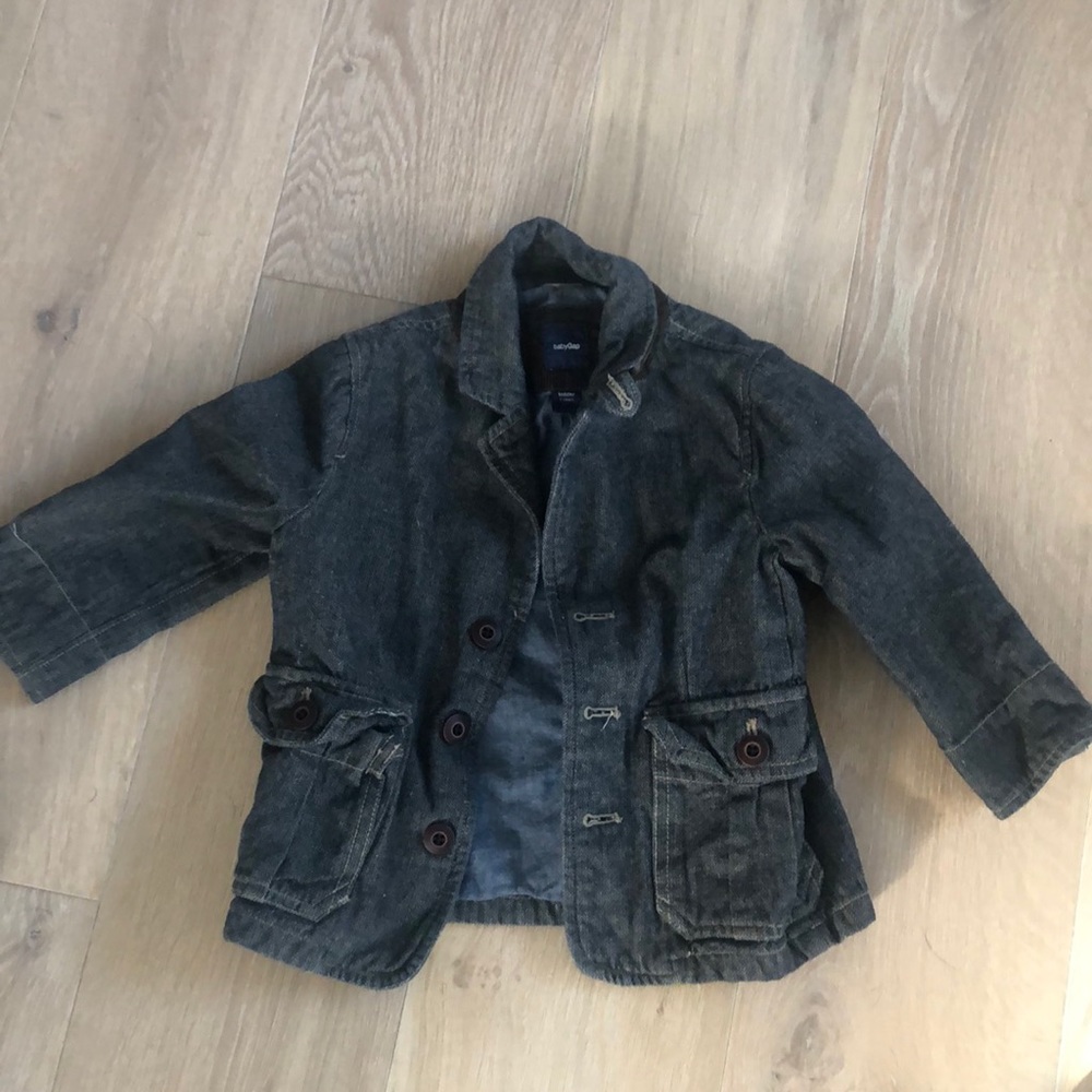 GAP Boys Denim and Corduroy Blazer, Size 2 Toddler